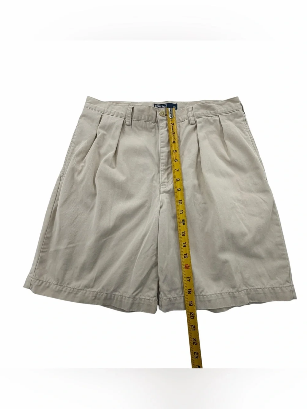 Vintage 90s Polo Ralph Lauren Tyler Pleated Chino Shorts Mens 34